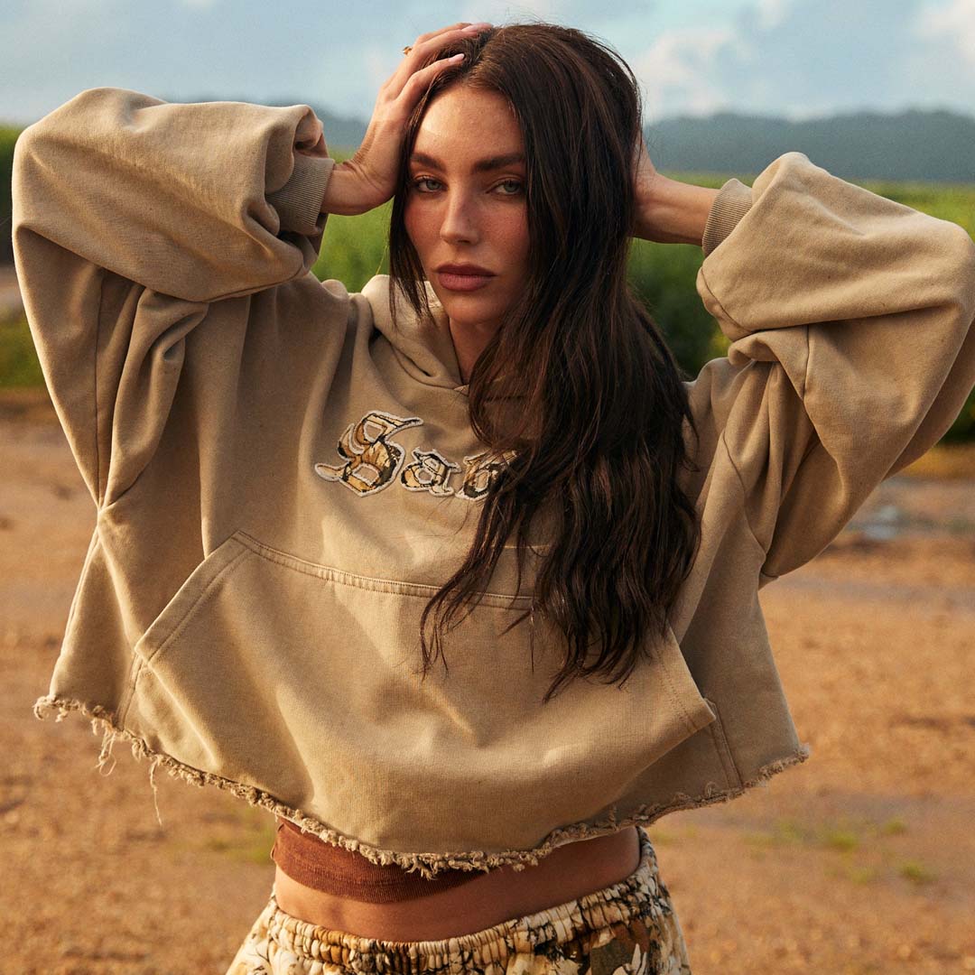 The Trees Company Crop Hoodie | Cammo