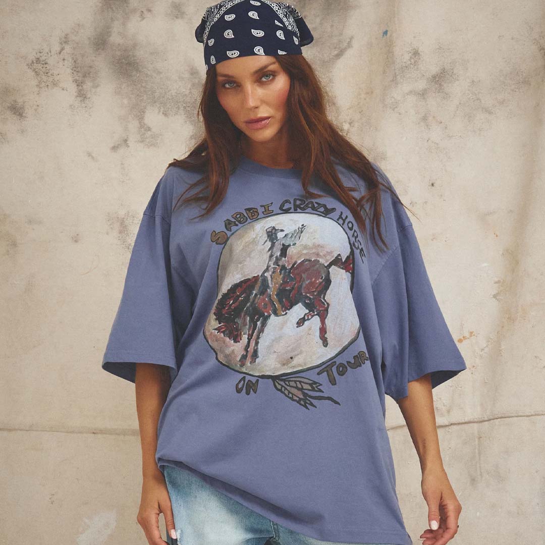Crazy Horse Tee | Dusty Lavender