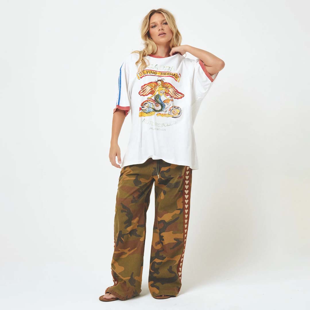 The Flying Mermaid Tee | White