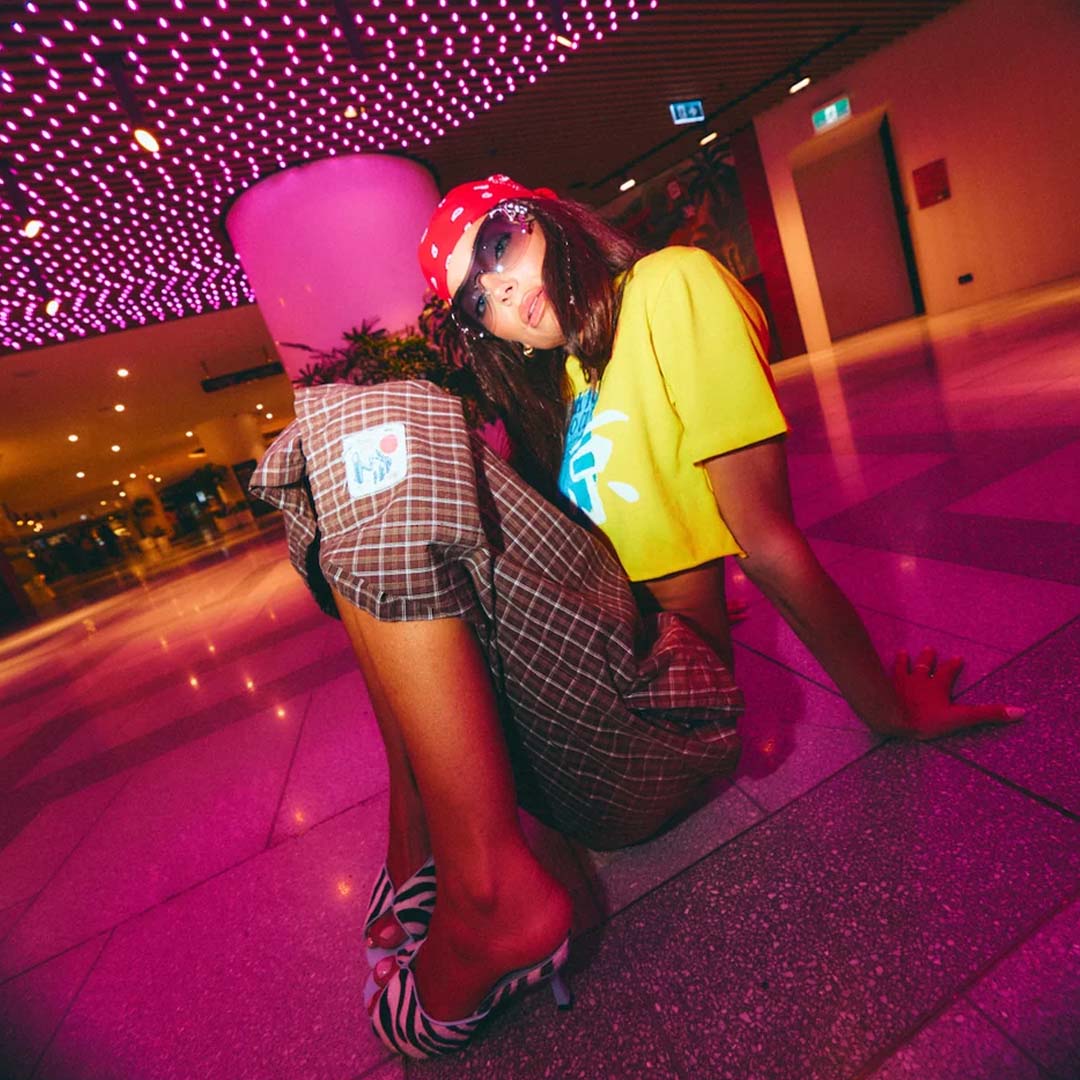 Tokyo Plaid Jort