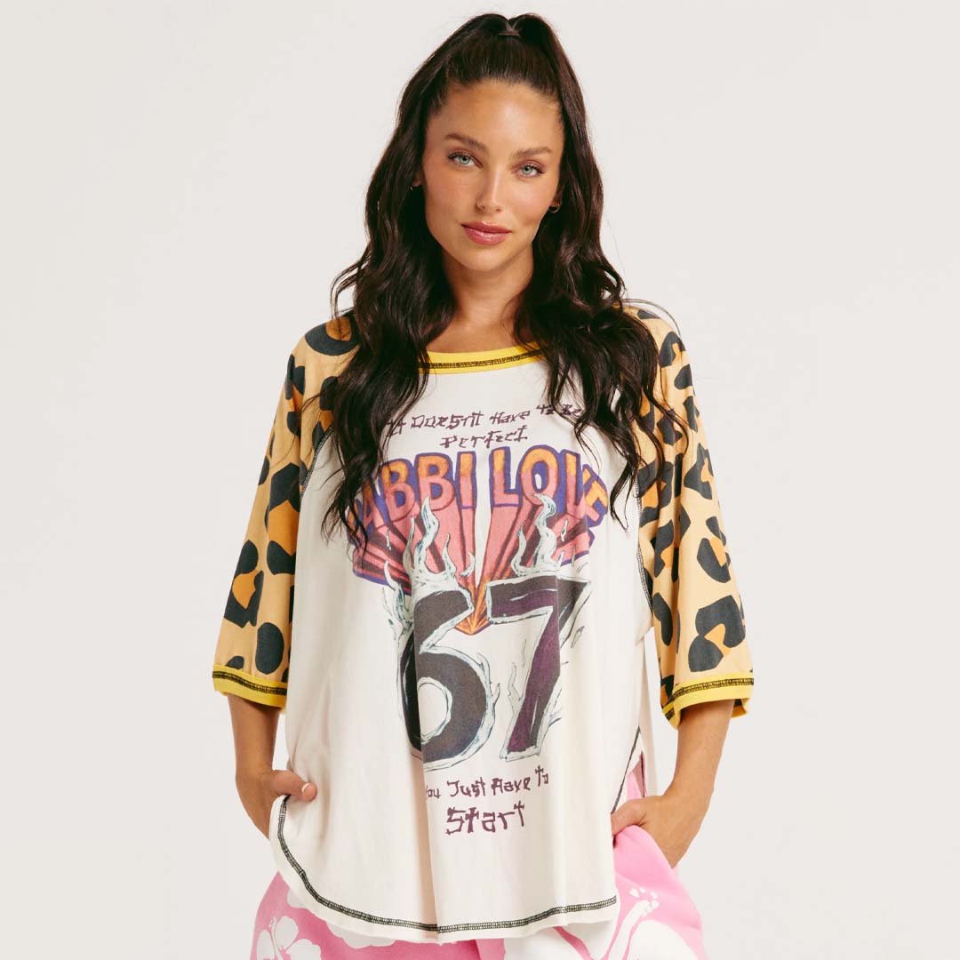 The 67 Raglan Tee | Leopard