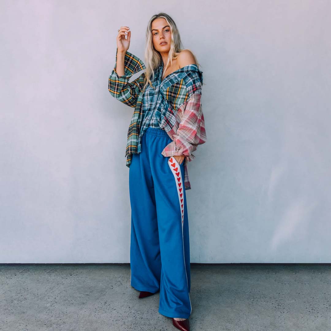 The Raving Hearts Pants | Blue