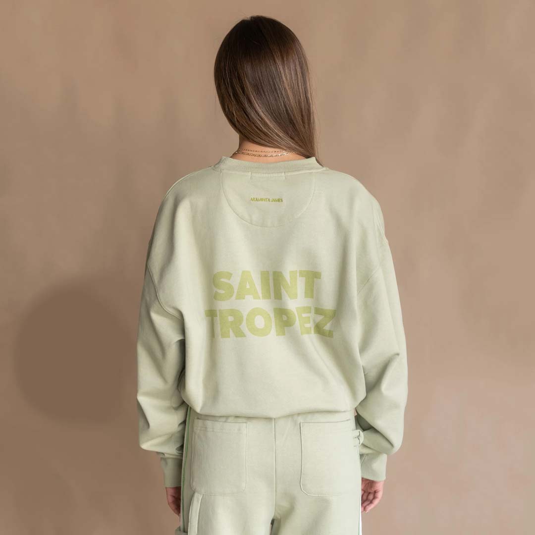 SAINT TROPEZ SWEATSHIRT | SAGE