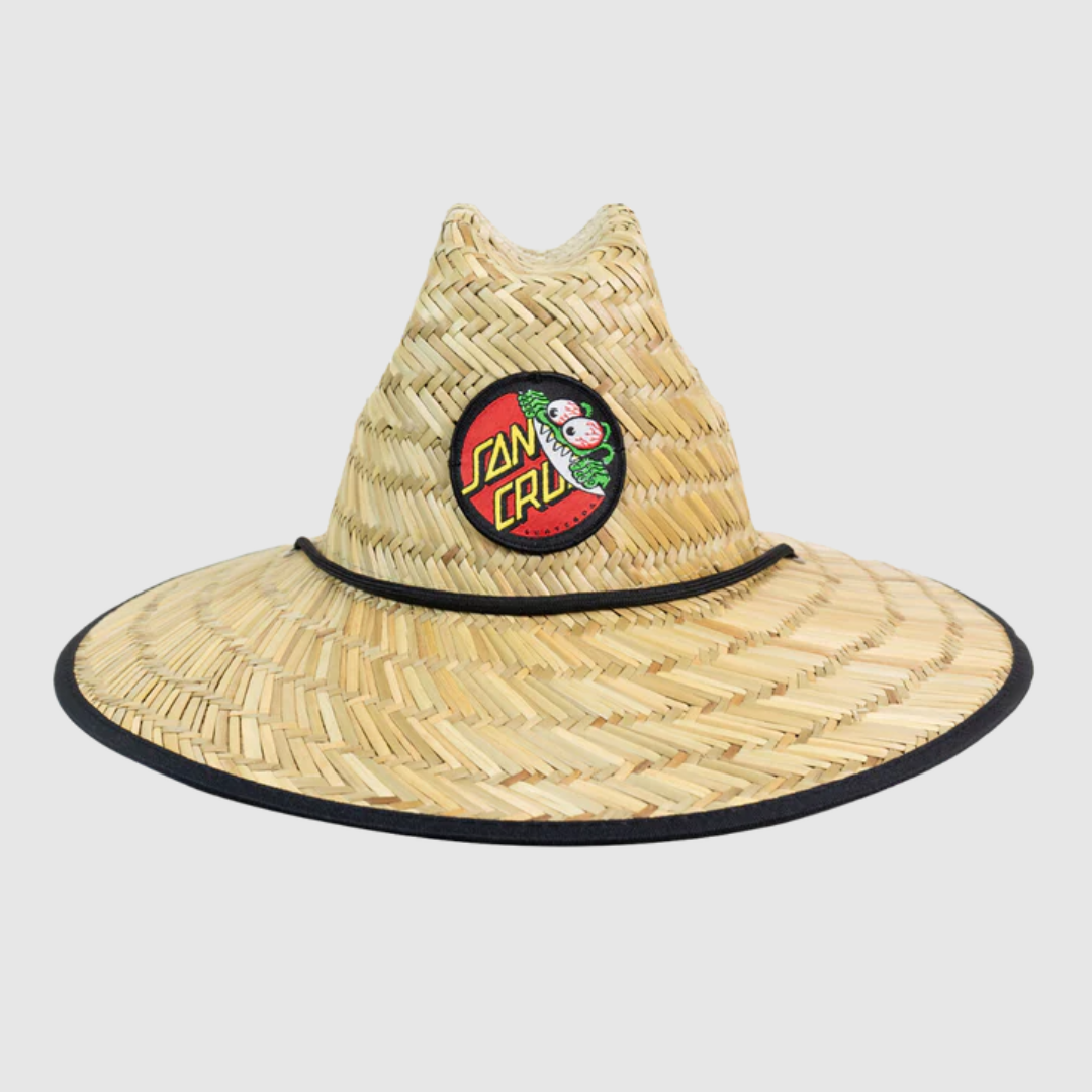 BEWARE DOT STRAW HAT | NATURAL