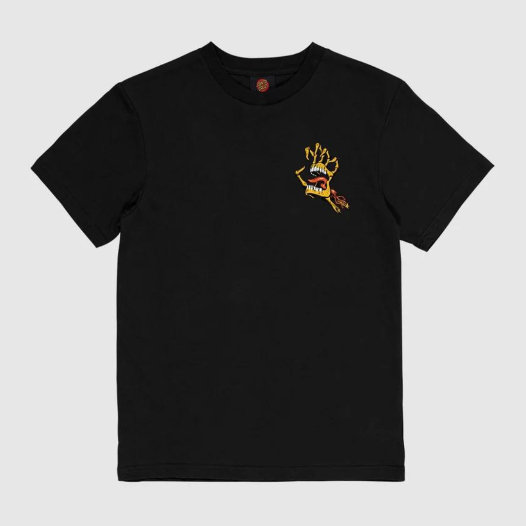 BONE HAND CRUZ TEE | BLACK