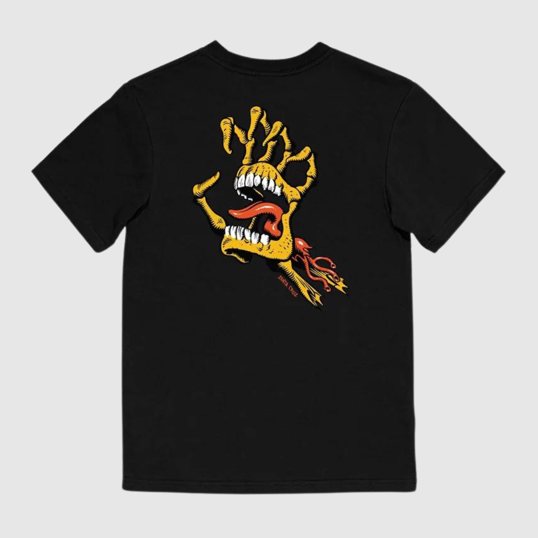 BONE HAND CRUZ TEE | BLACK