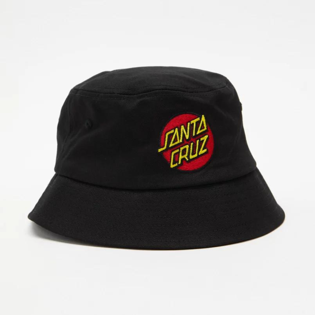 CLASSIC DOT PATCH BUCKET HAT | BLACK