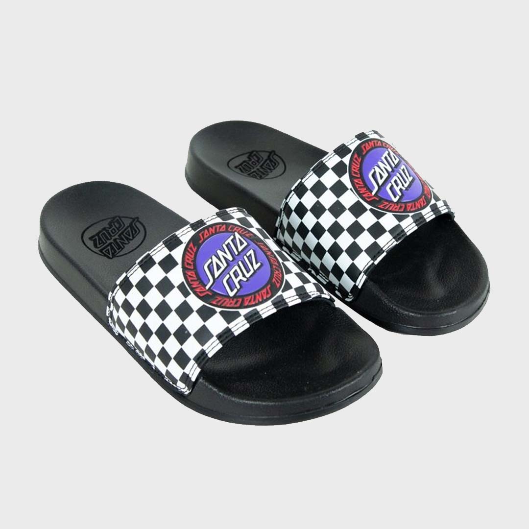 OUTER RINGED SLIDE | BLACK CHECK