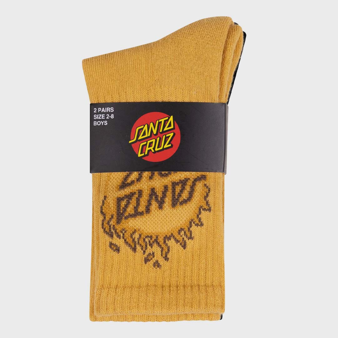 Burnt Opus Crew Sock 2 Pack | Tan Black
