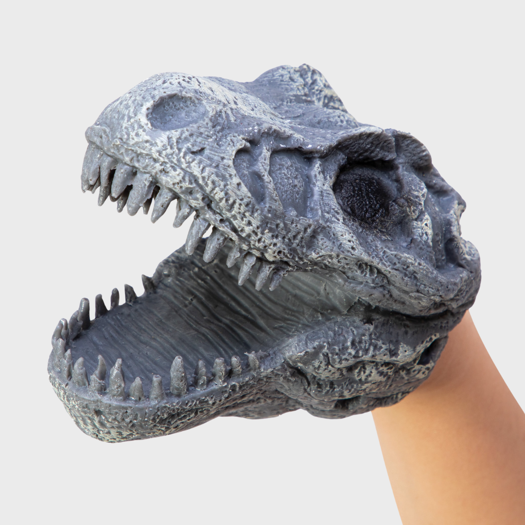 DINO SKULL HAND PUPPET | T-REX