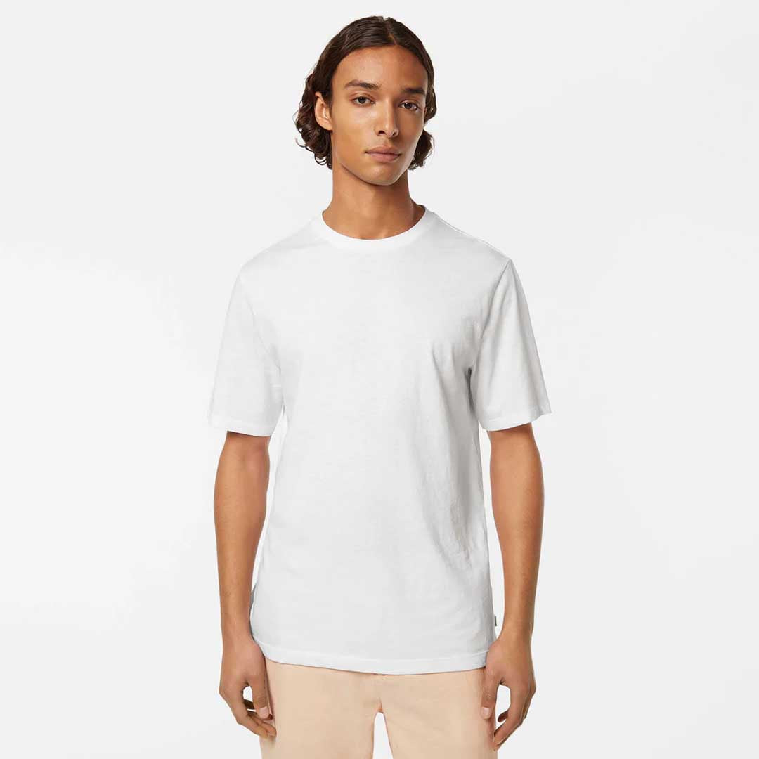 Cotton-Linen T-Shirt | White