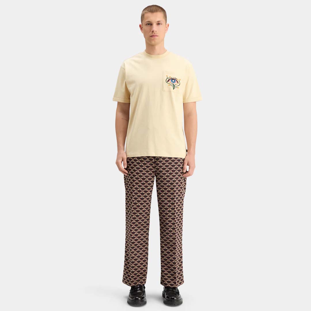 EMBROIDERED POCKET T-SHIRT | PARCHMENT