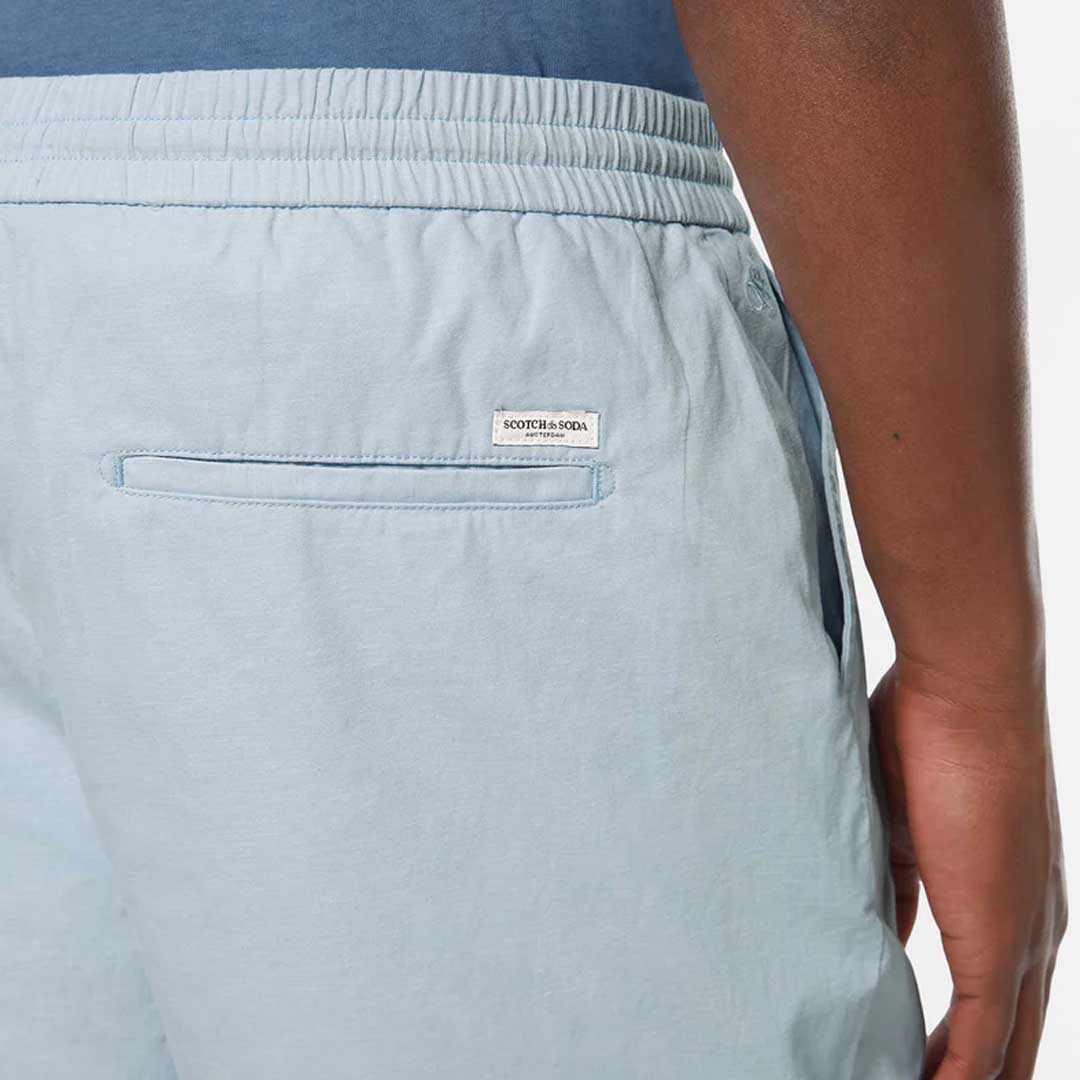 Fave Cotton-Linen Shorts | Light shirting blue