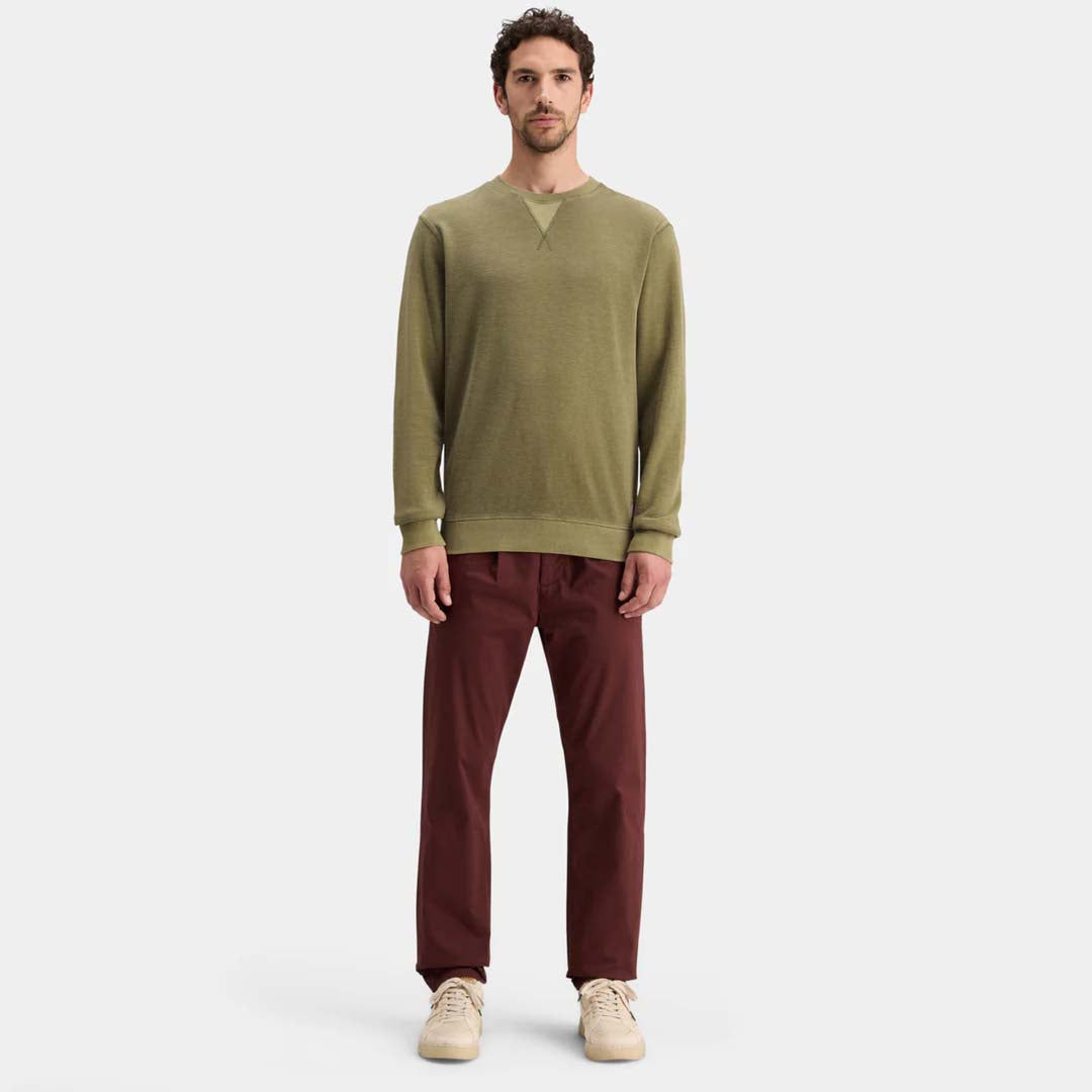 GARMENT-DYED SWEATSHIRT | MOSS