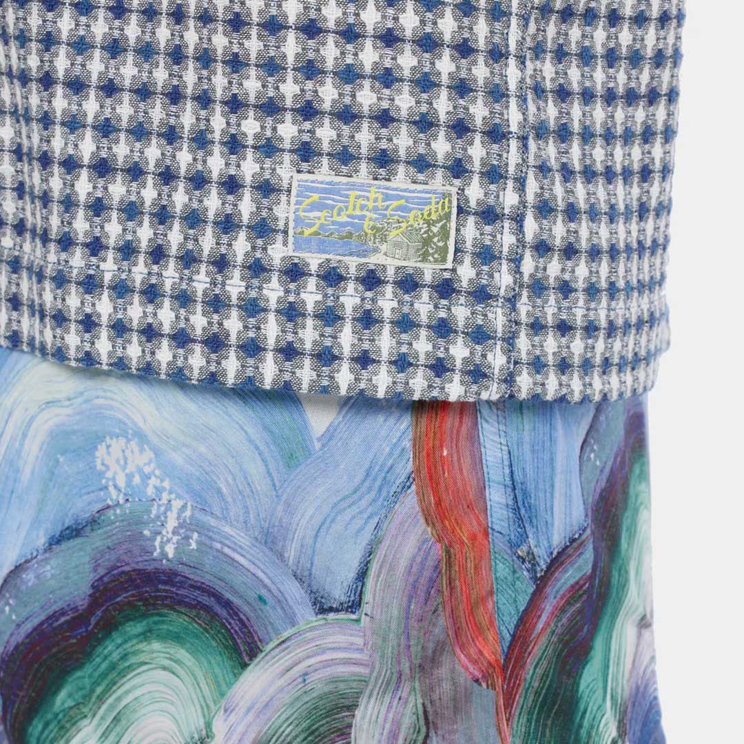 Jacquard Shirt | Blue Diamond