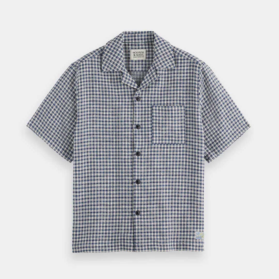Jacquard Shirt | Blue Diamond