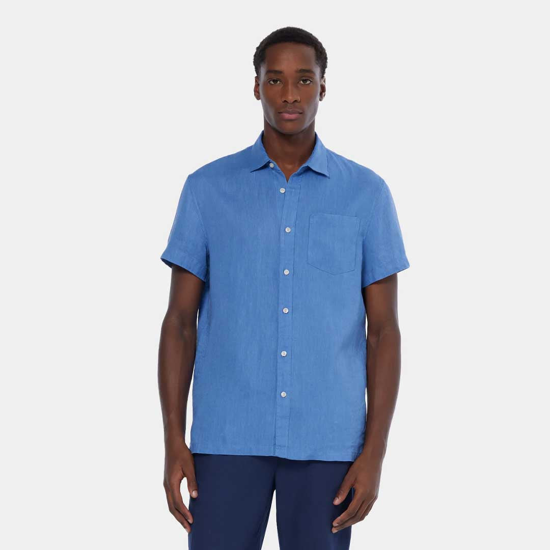 Linen Shirt | Lake Blue