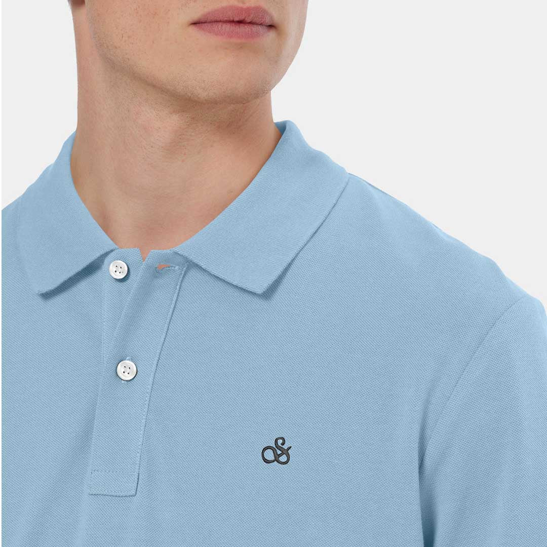 Logo Pique Polo | Spring Blue