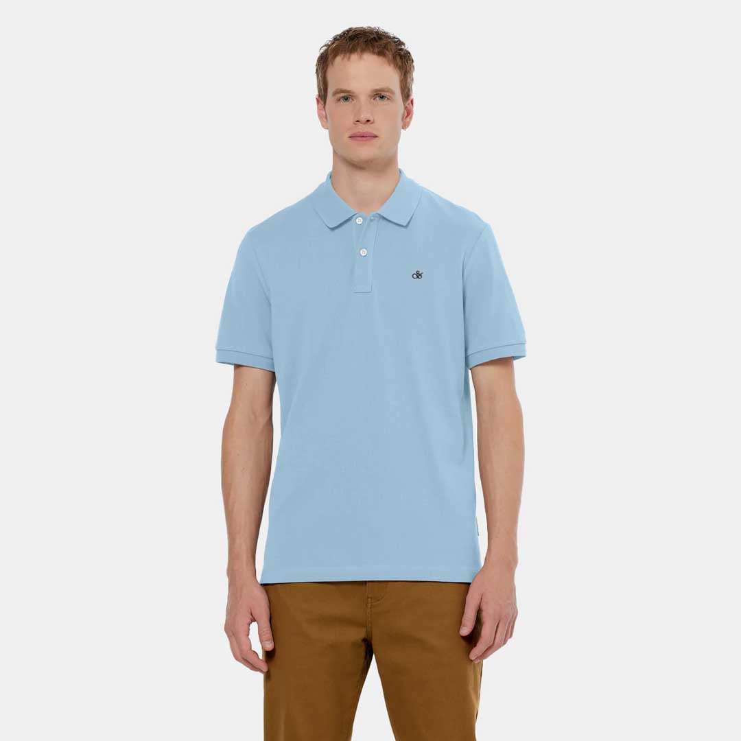 Logo Pique Polo | Spring Blue