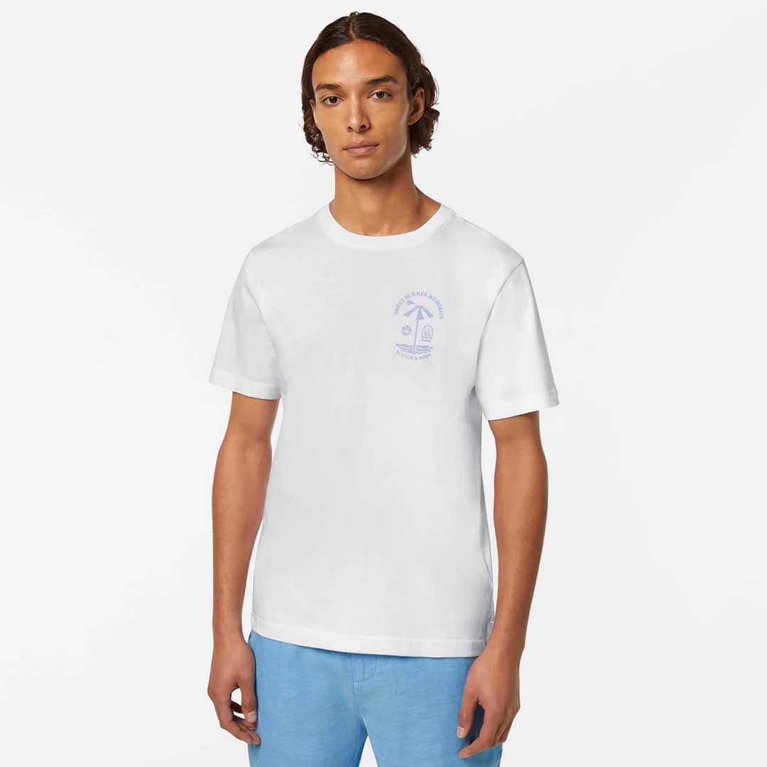 Logo T-Shirt | White Blue