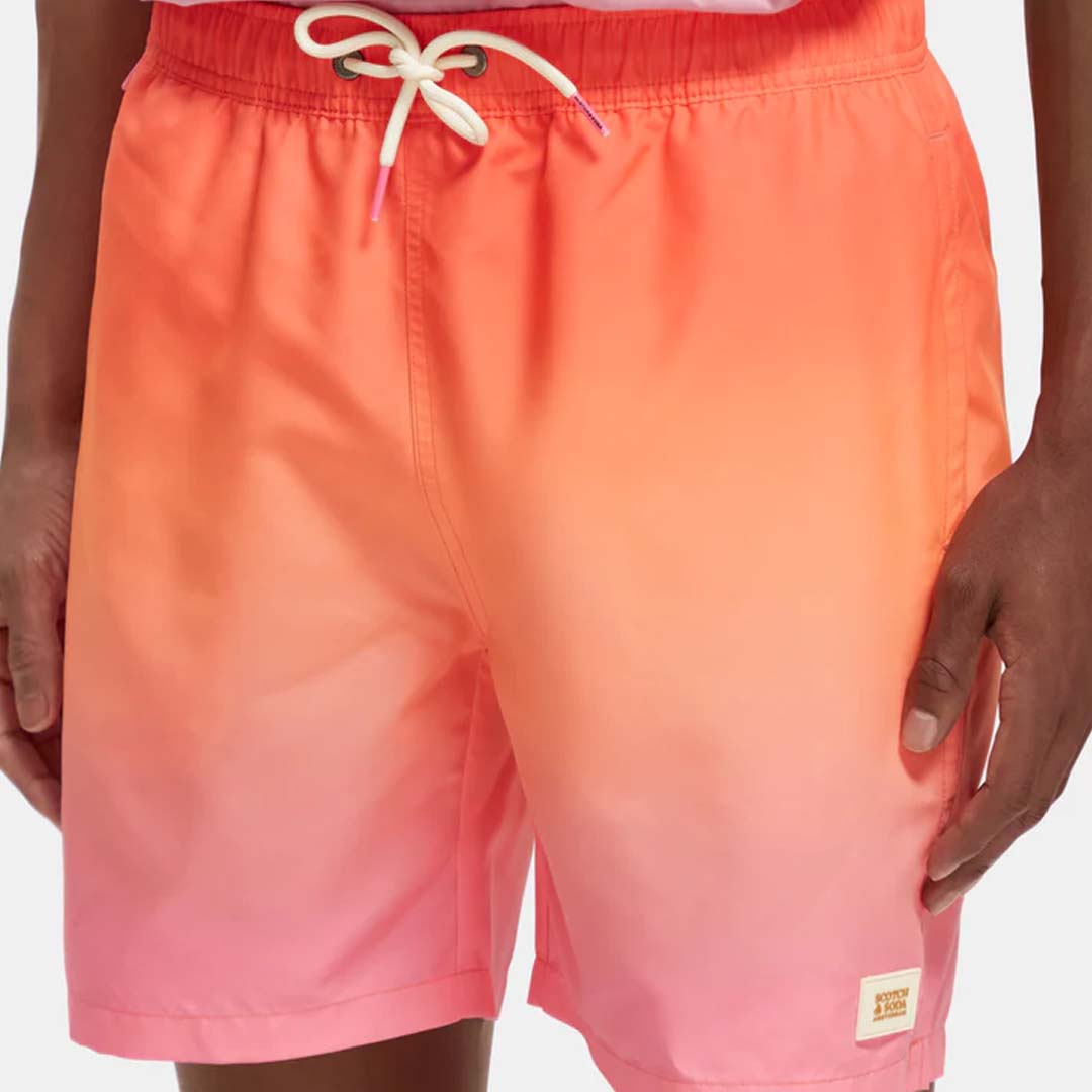 MID-LENGTH MAGIC PRINTED SWIMSHORTS | GRADIENT FLUO