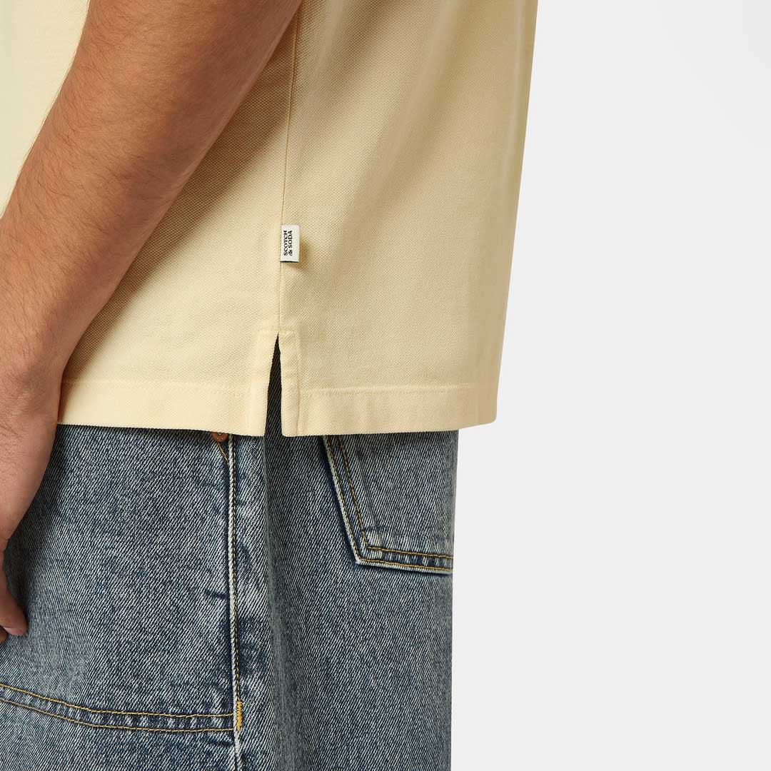 Pique Chest Pocket Polo | Calico