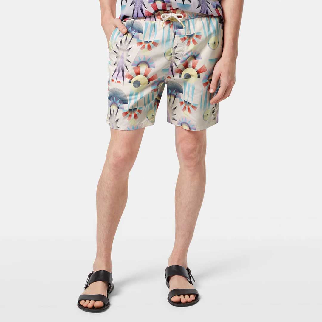 Printed Swimshorts | Luna Pier White