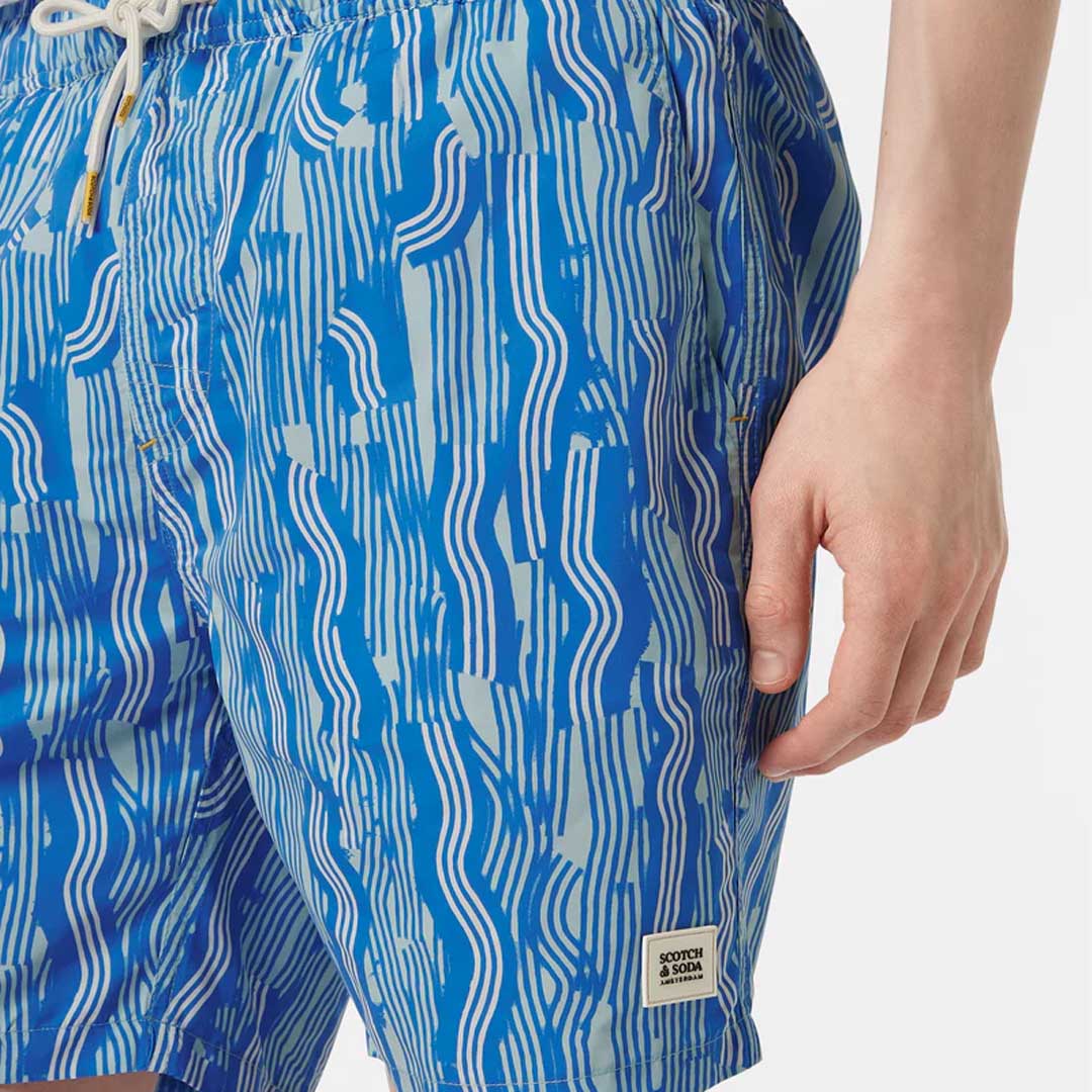 Printed Swimshorts | Vuur Island Stripe