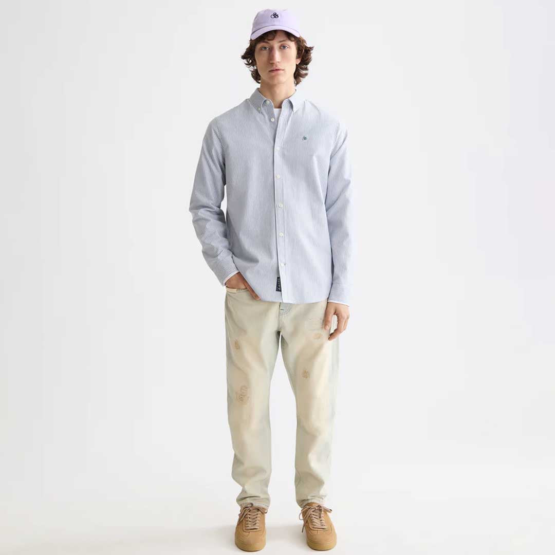 Striped Oxford Shirt | Insignia Blue Stripe