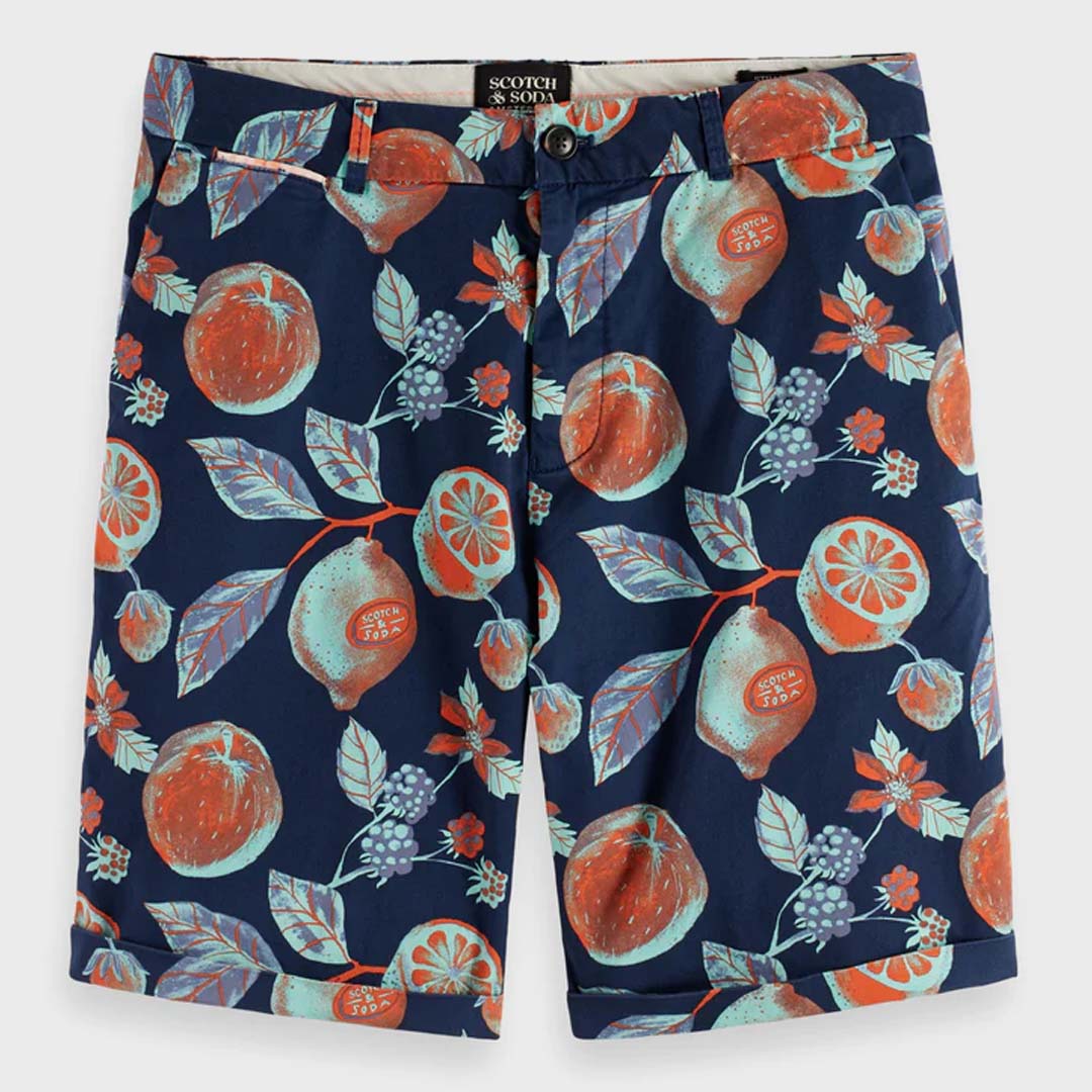 STUART PIMA COTTON SHORTS | NAVY