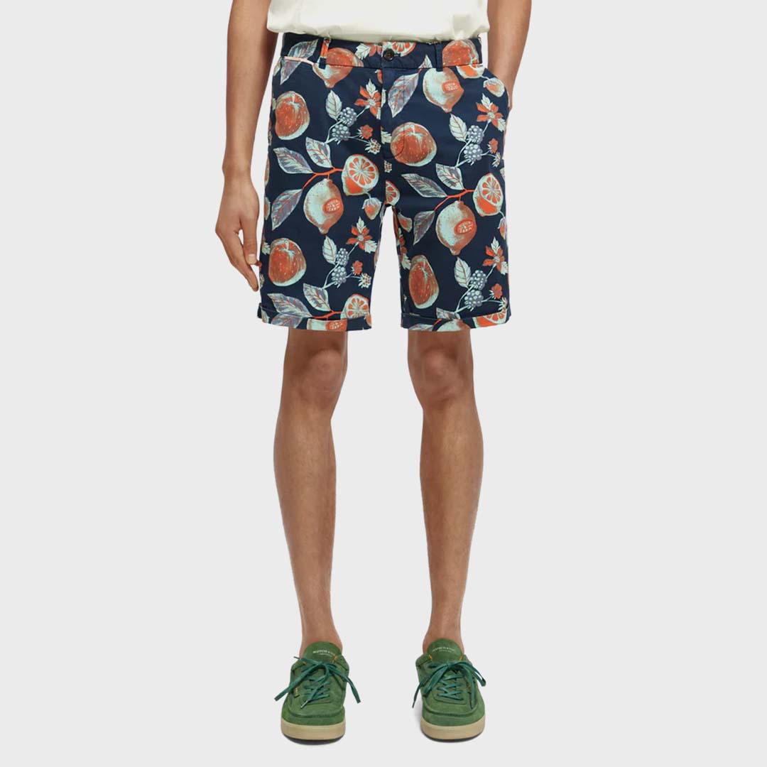 STUART PIMA COTTON SHORTS | NAVY
