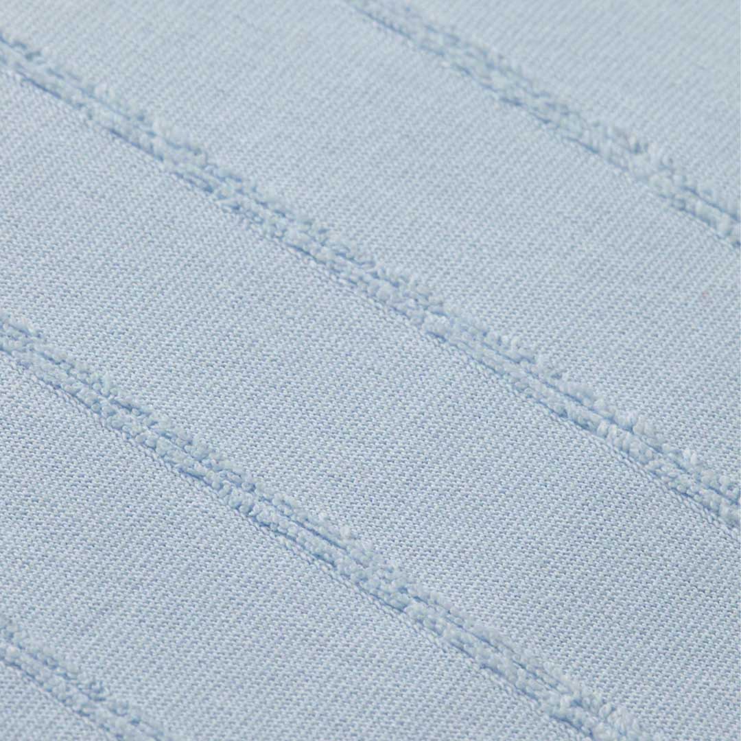 Towelling Striped T-Shirt | Shirting Blue