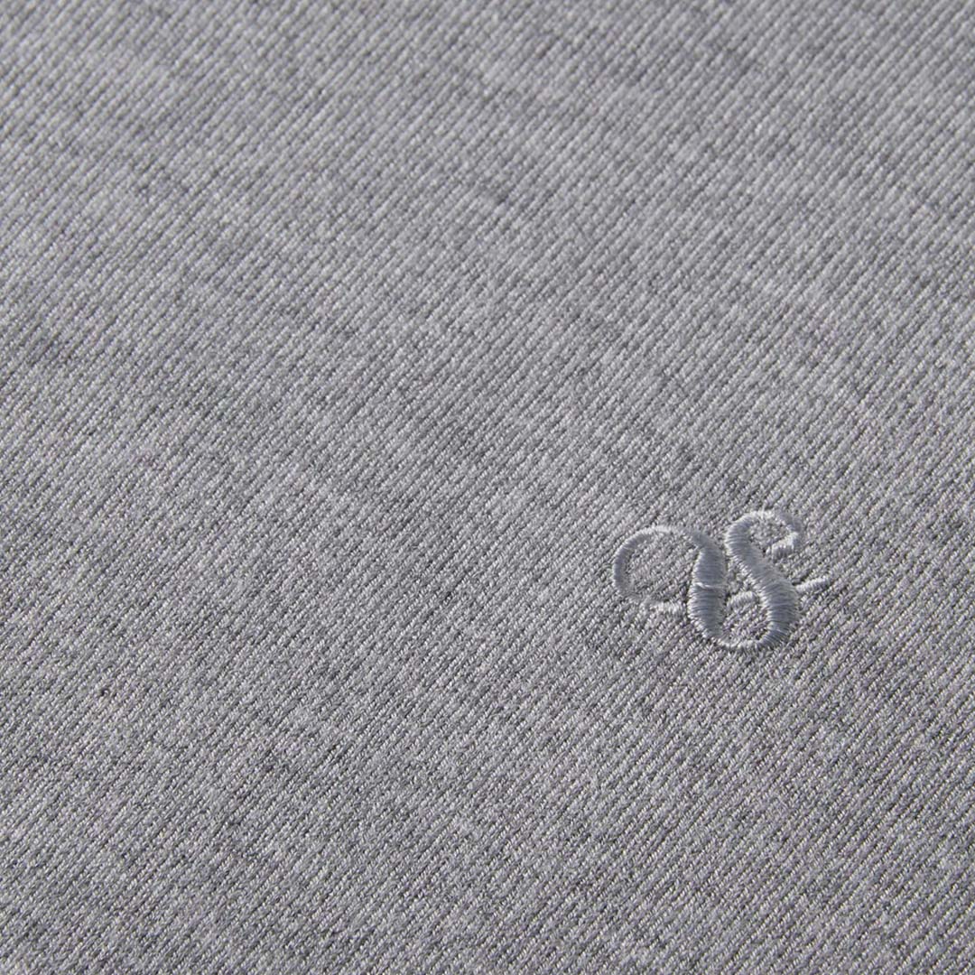 VISCOSE CREWNECK PULLOVER | GREY MELANGE