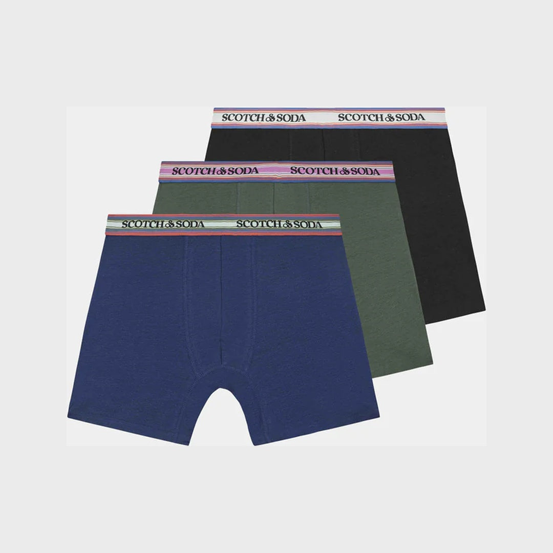 3-pack boxer briefs | Green Black