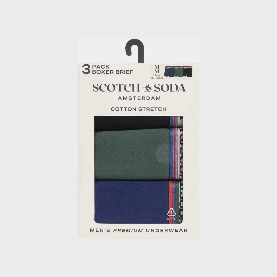 3-pack boxer briefs | Green Black