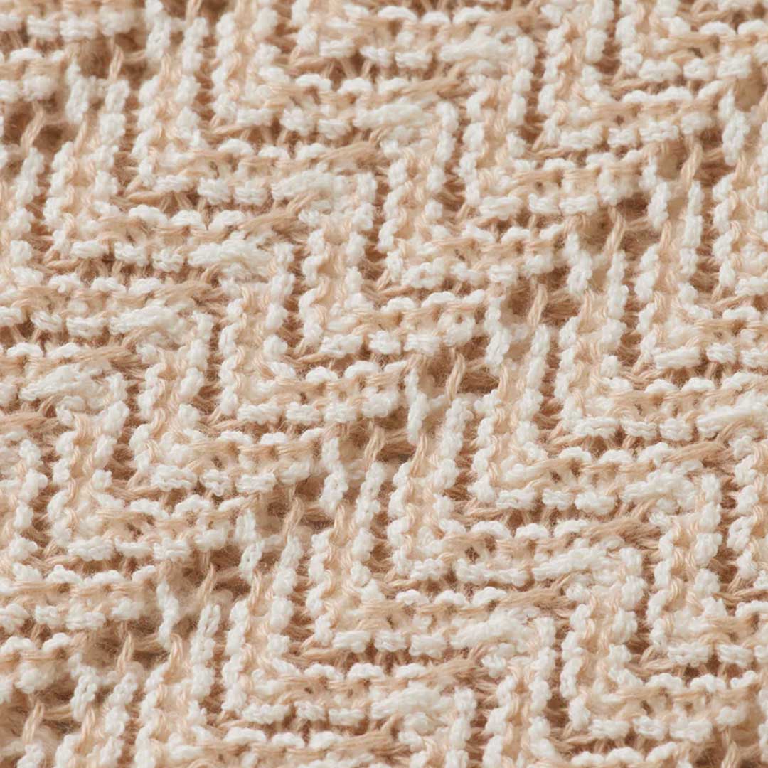 Knitted V-Neck Polo | Eggnog