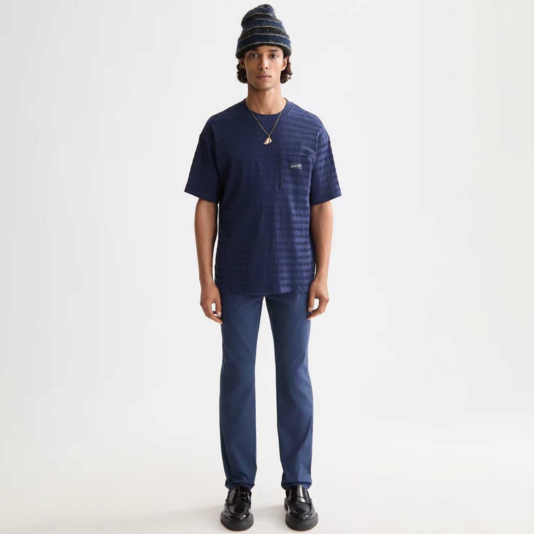 Textured T-Shirt | Peacoat