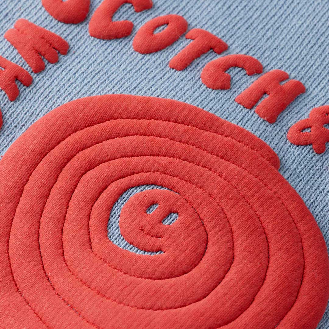 Washed Artwork Sweatshirt | Faded Denim