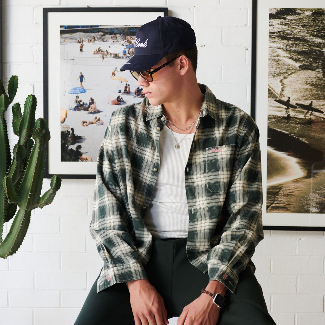B.Cools Scribe Cap in navy, side