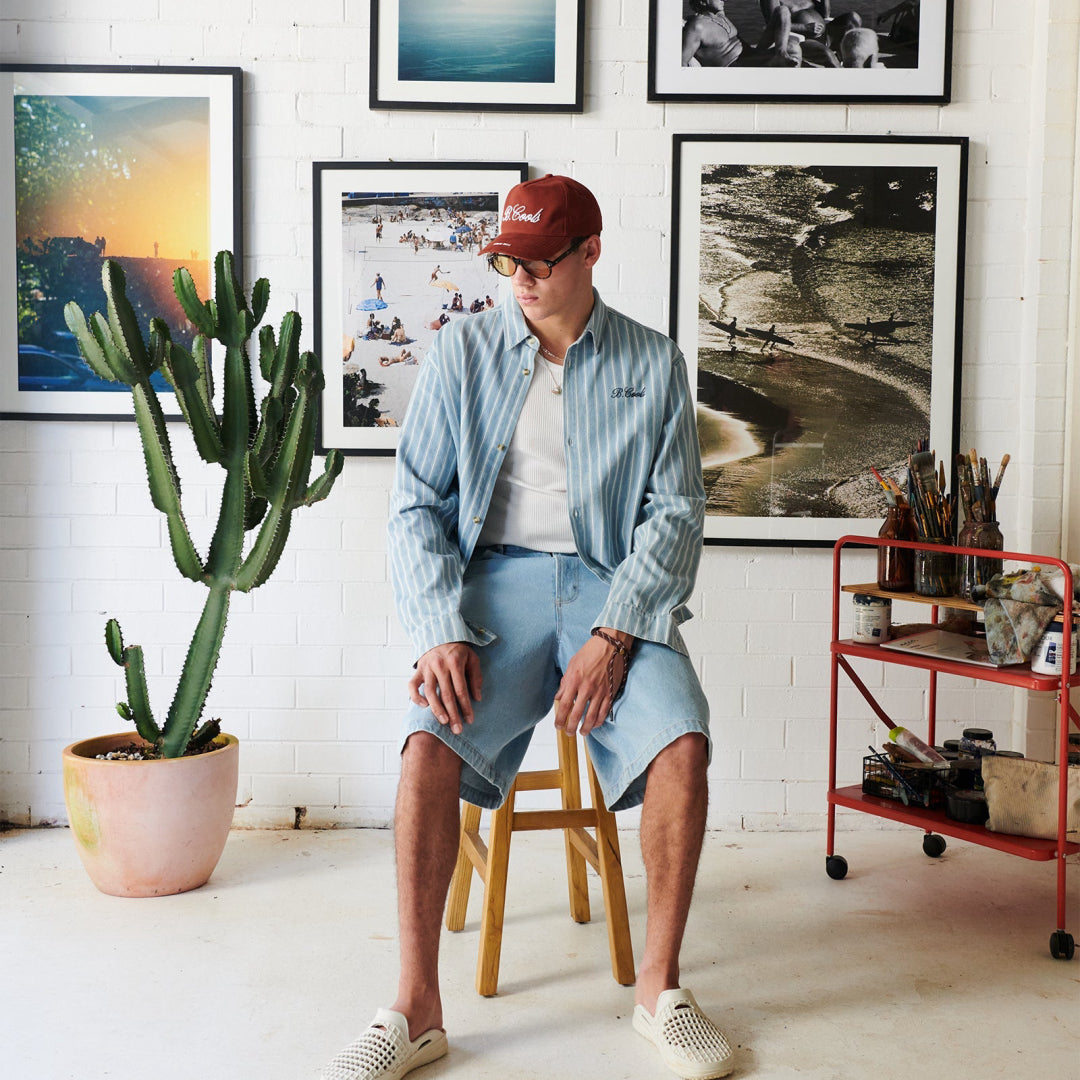 B.Cools Scribe Cap in red, side