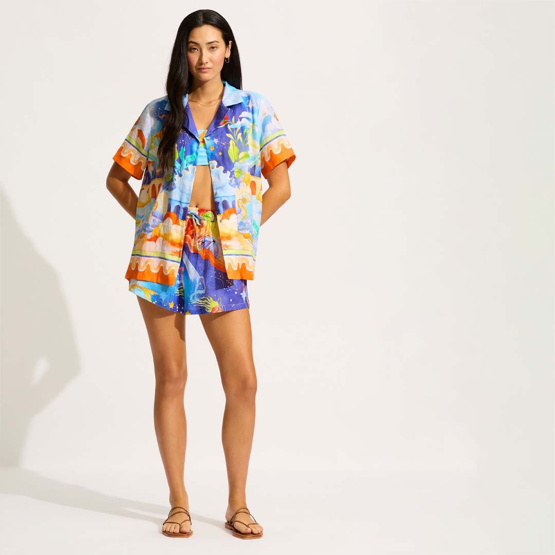 AQUARIUS SHIRT | TURQUOISE