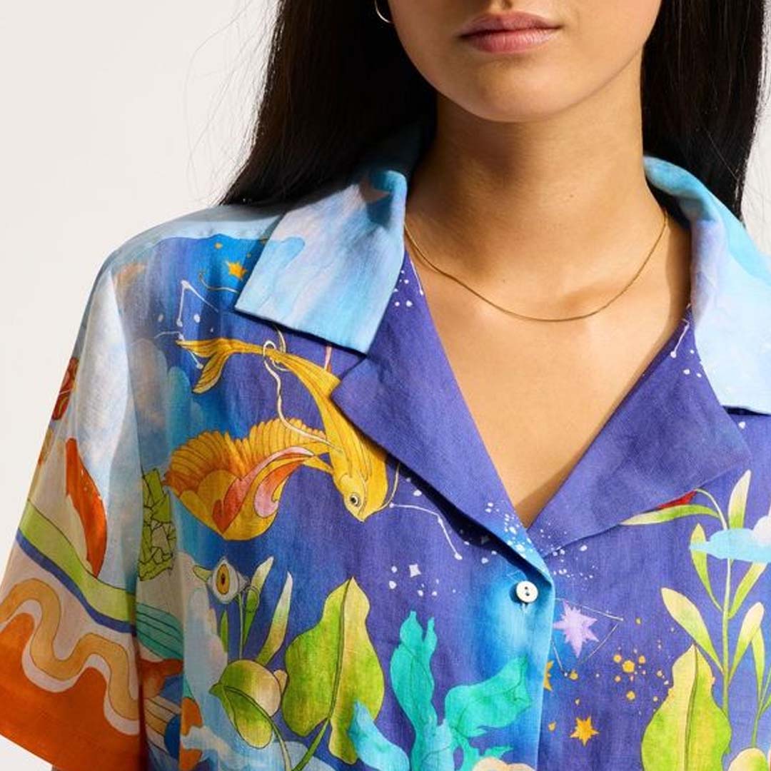 AQUARIUS SHIRT | TURQUOISE