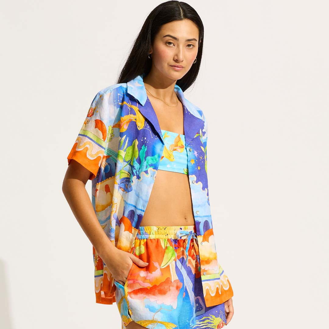 AQUARIUS SHIRT | TURQUOISE