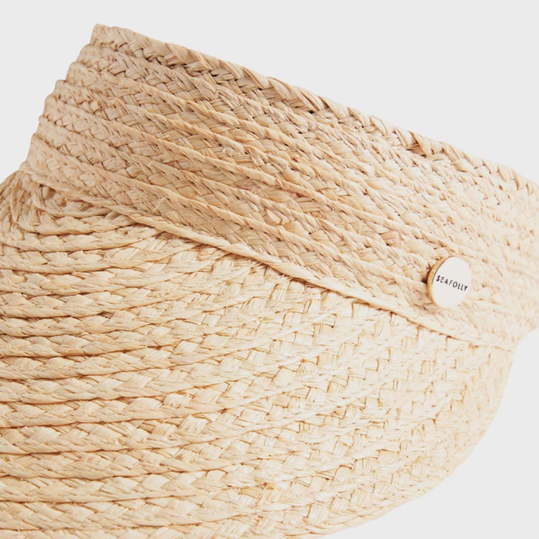 Raffia Visor | Natural