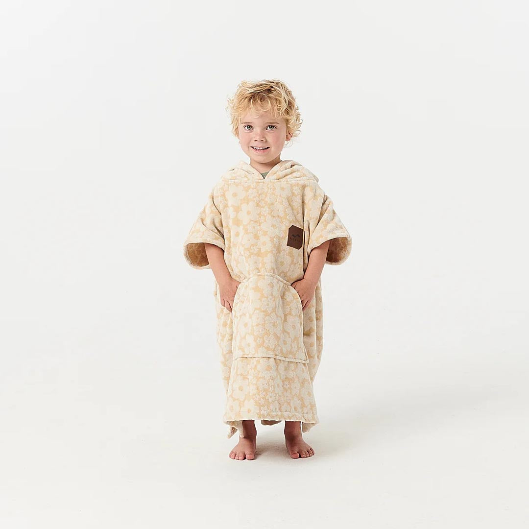 Ginny Kids Poncho | Sandstone