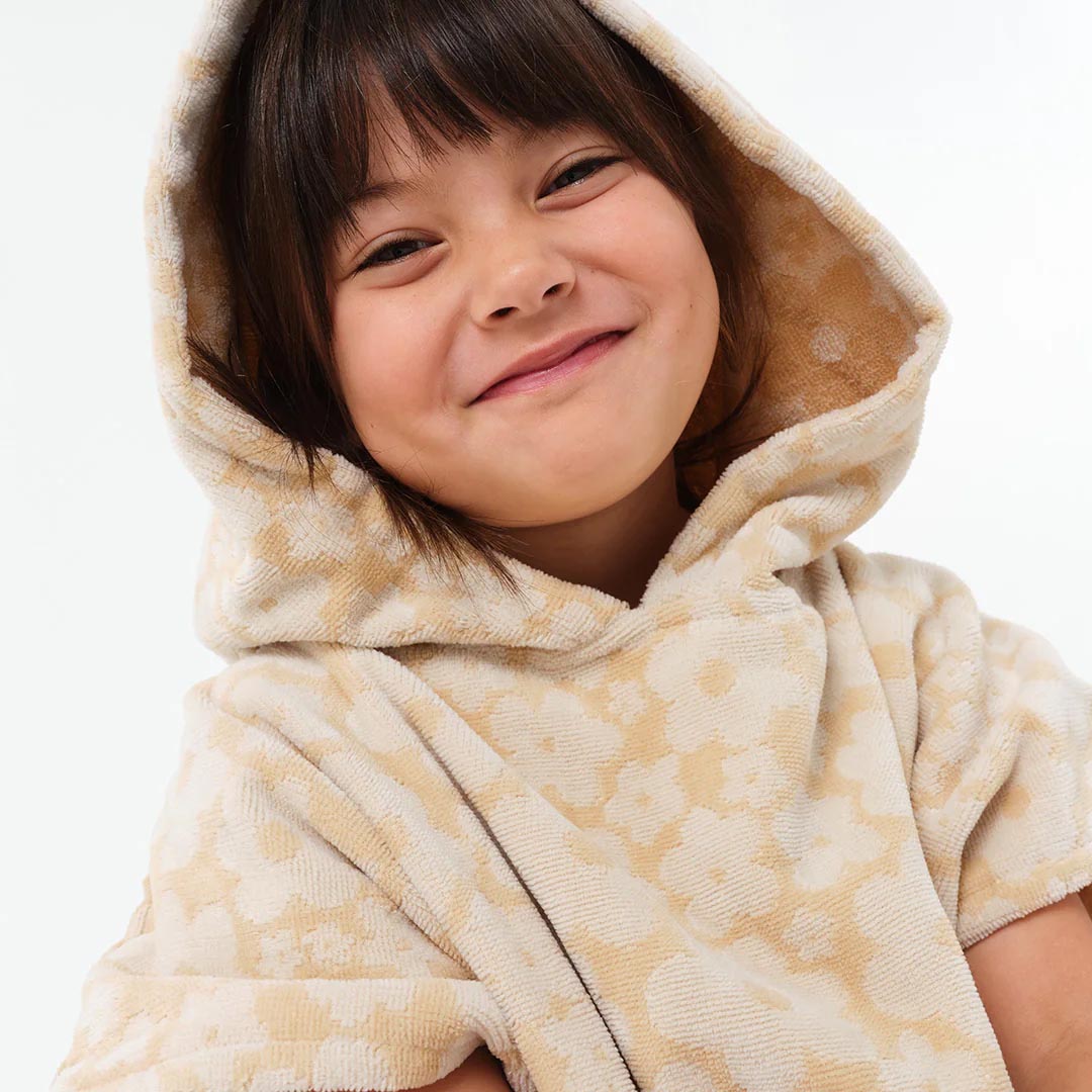 Ginny Kids Poncho | Sandstone