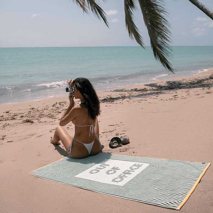 Out Of Office Beach Towel | Kale