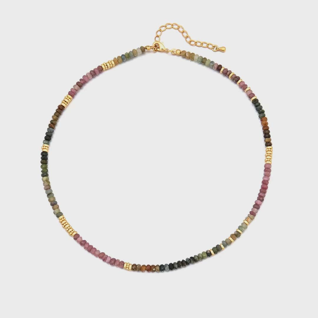 Faceted Bead Necklace | Autumn