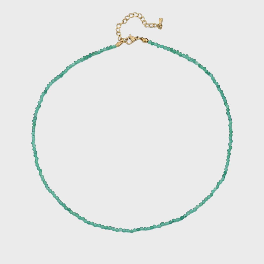 Aventurine Fine Bead Necklace