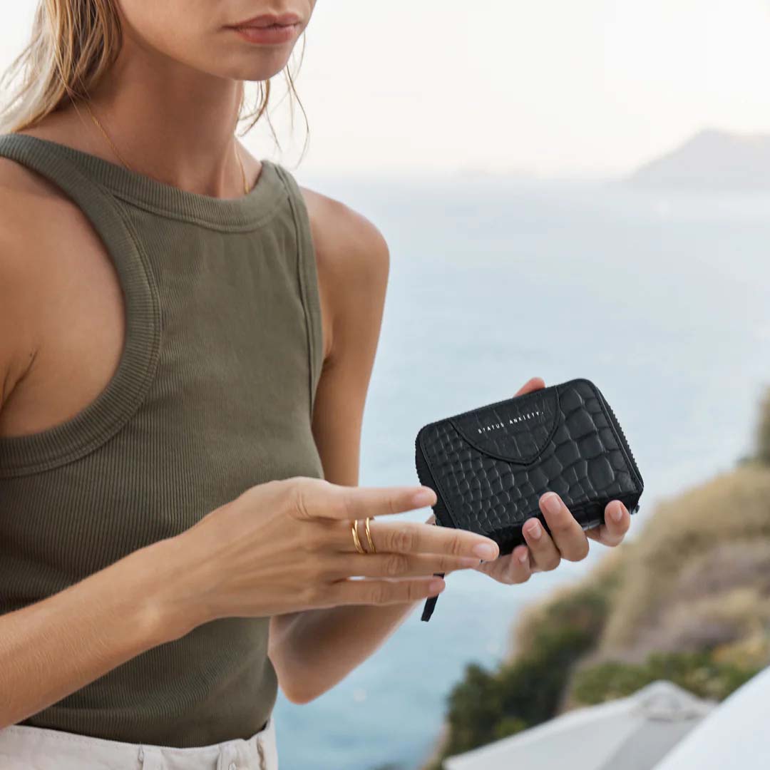 Wayward | Black Croc Emboss